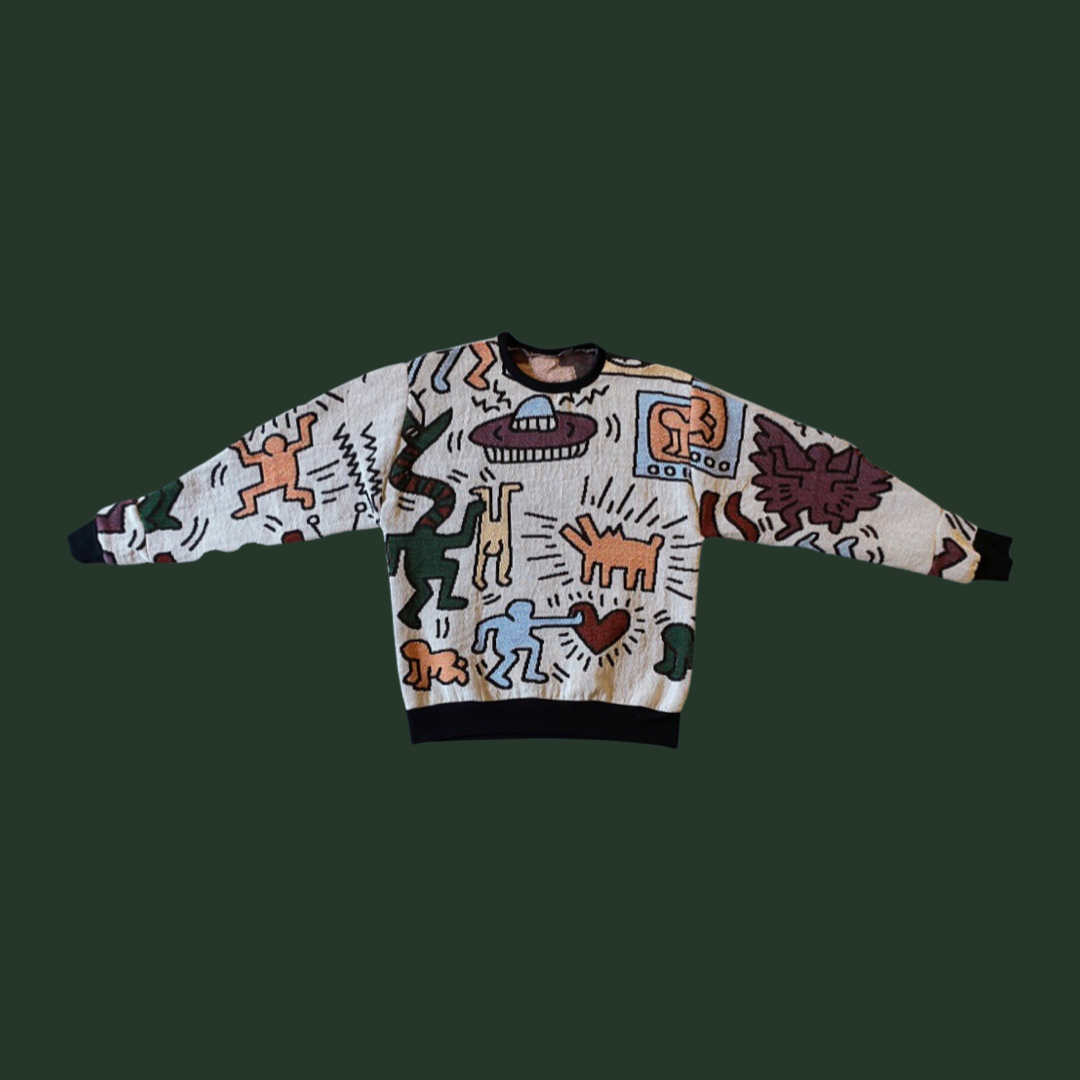 Keith Haring Tapestry Sweatshirt SIZE L