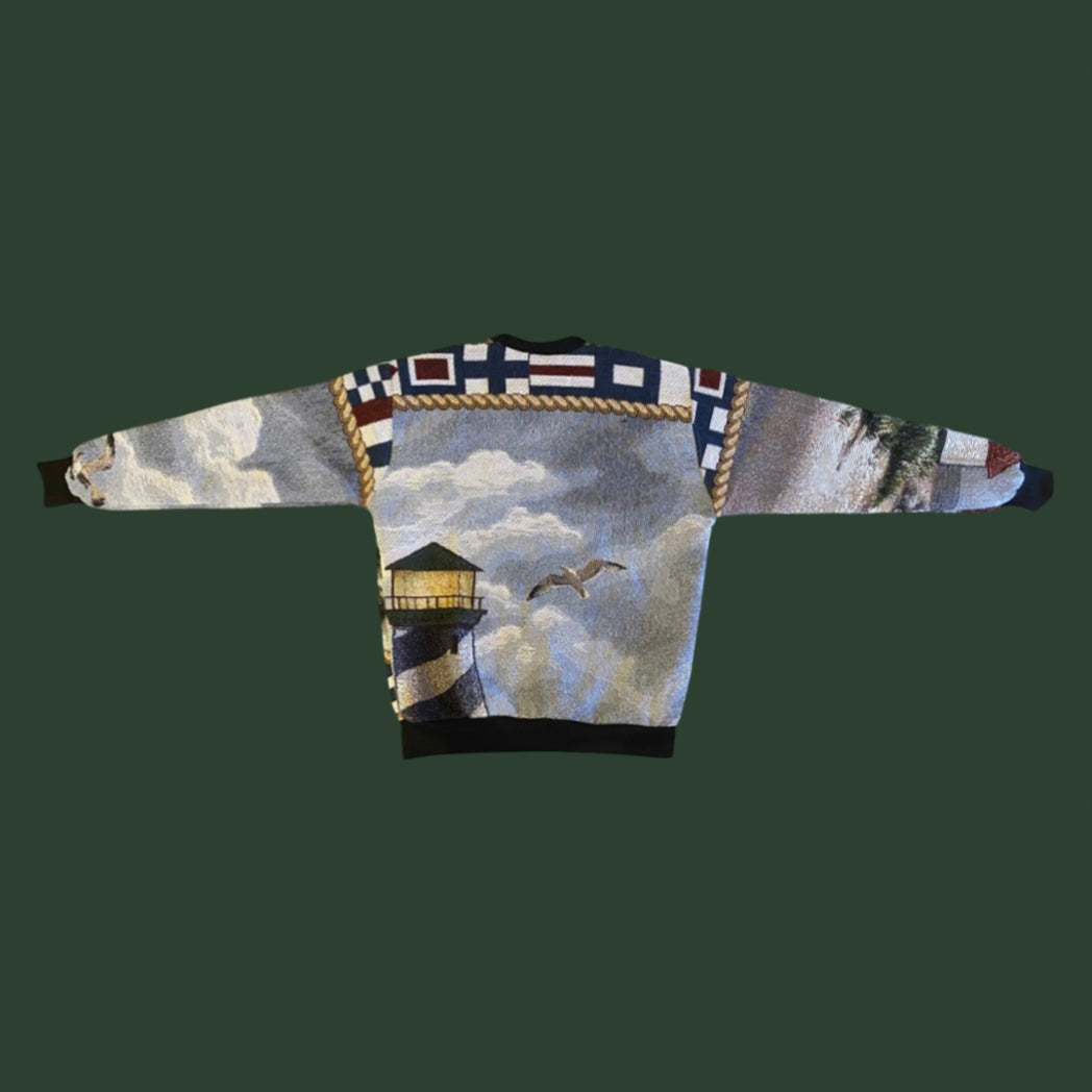Sailing Tapestry Sweatshirt SIZE M