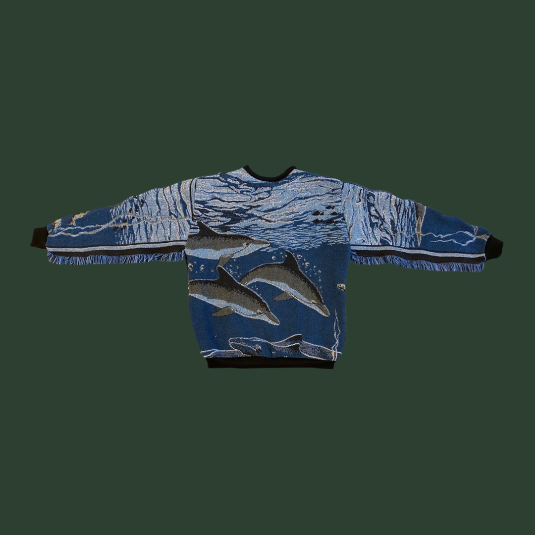 Sea Life Tapestry Sweatshirt SIZE LARGE