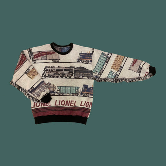 Train Tapestry Sweatshirt SIZE LARGE